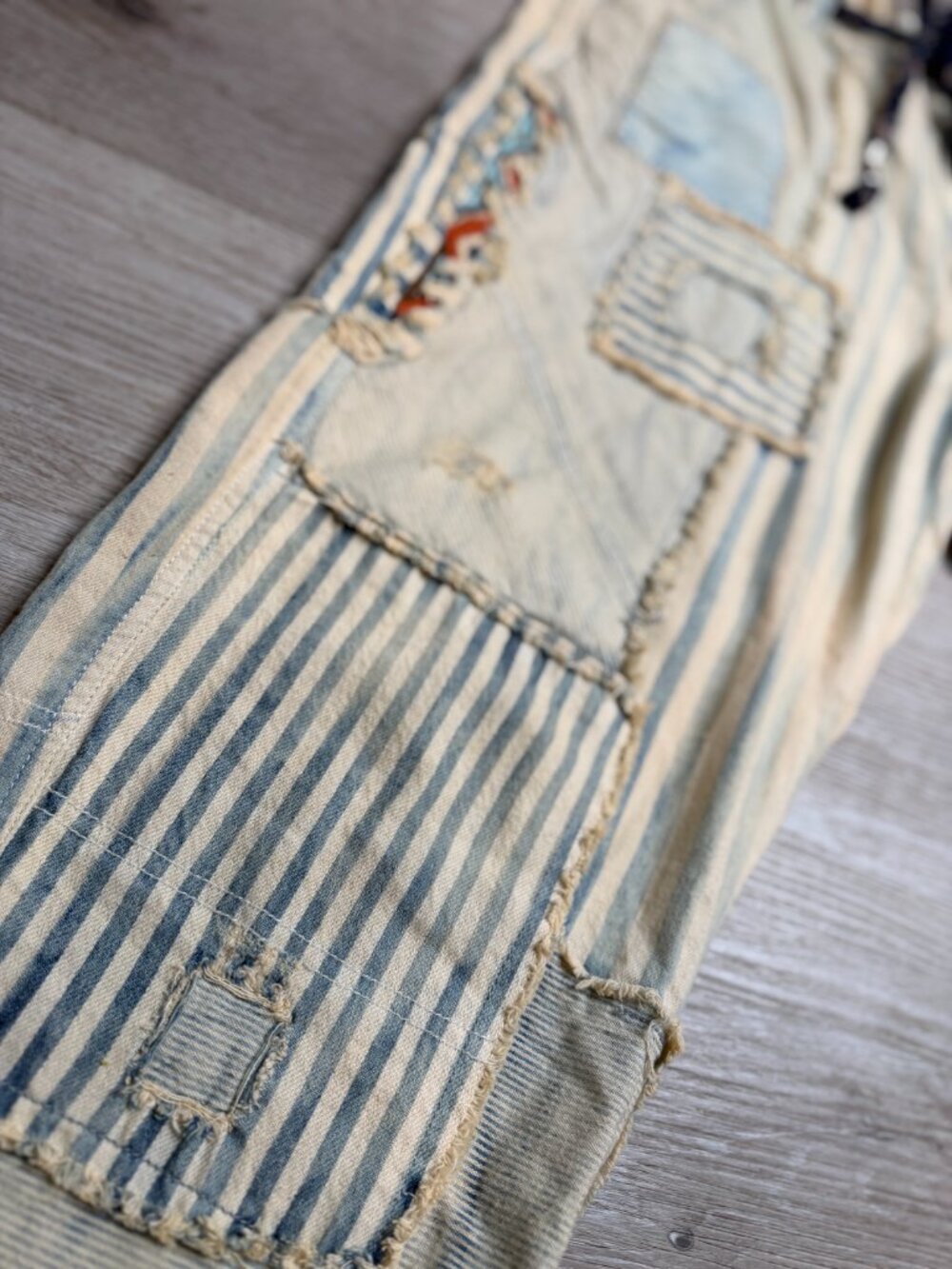 Free People - We The Free - Moxie Railroad Patchwork Jeans 29 - Picture 2 of 6